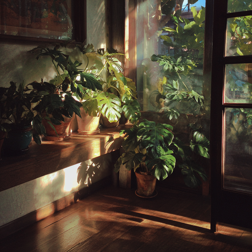 Plantas en una casa | Fuente: Midjourney