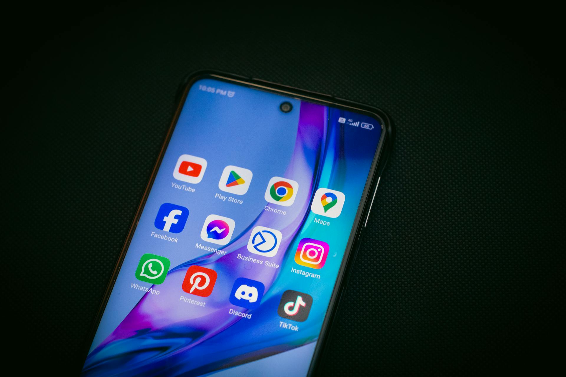 Aplicaciones de redes sociales en un teléfono | Fuente: Pexels