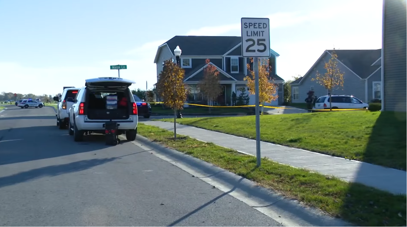 Imágenes de la calle y la casa donde ocurrió la tragedia | Fuente: YouTube/WTHR