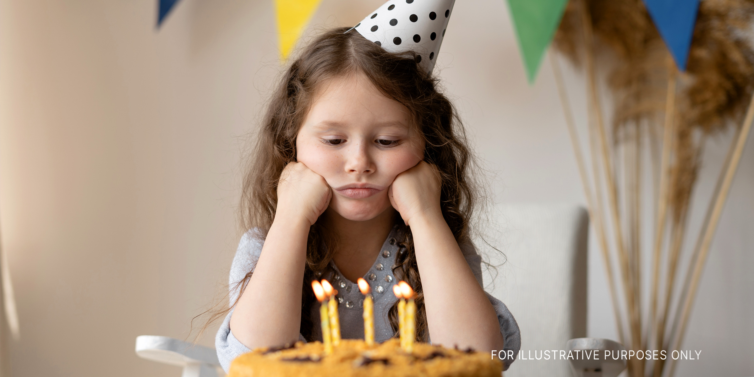Una cumpleañera triste | Fuente: Shutterstock