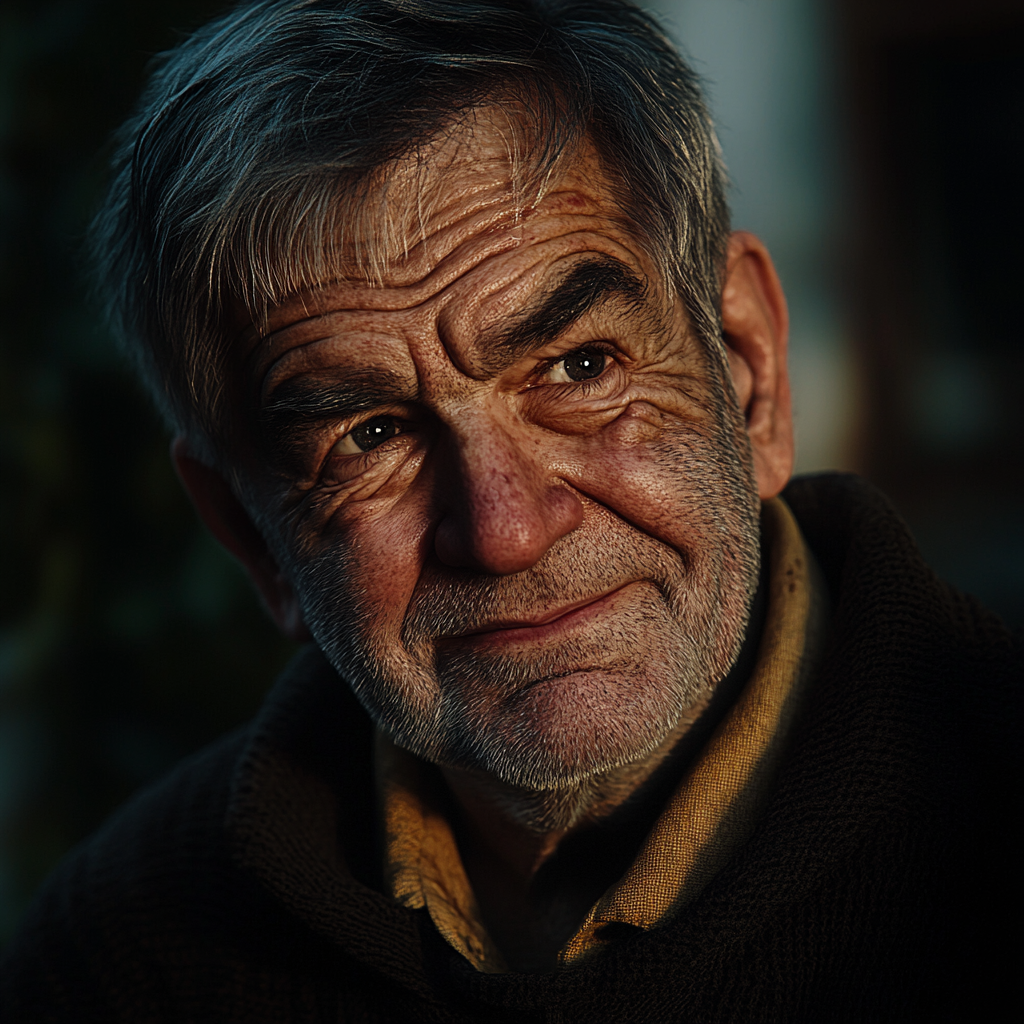 Un hombre mayor sonriendo | Fuente: Midjourney