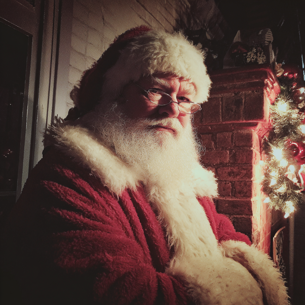 Un triste Santa | Fuente: Midjourney