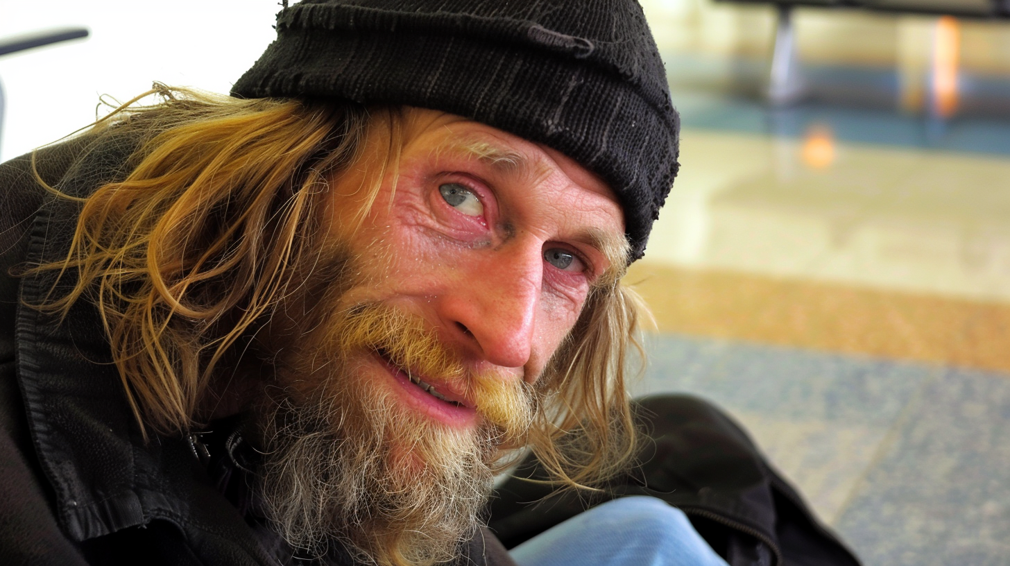 Hombre sin hogar | Fuente: Midjourney