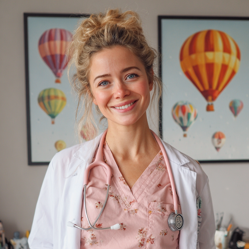 Un médico sonriente | Fuente: Midjourney