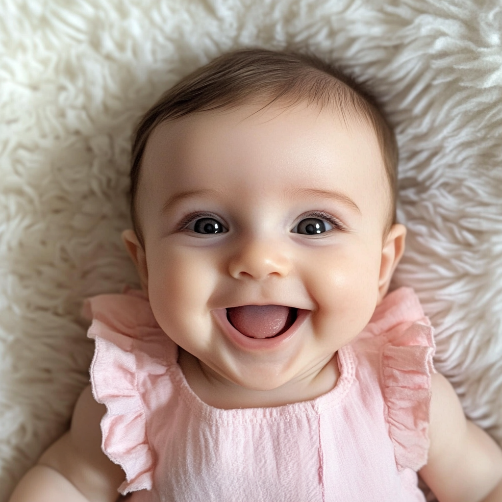 Un primer plano de una preciosa niña | Fuente: Midjourney