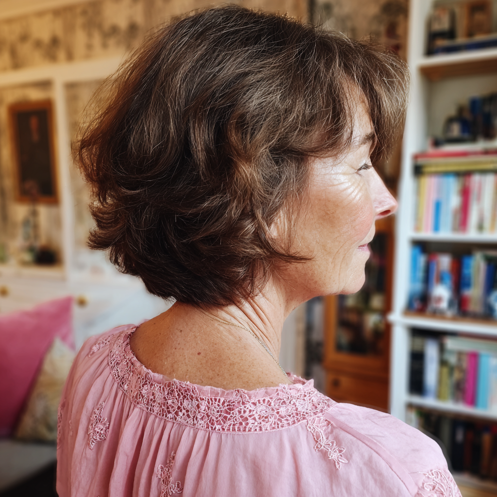 La vista trasera de una mujer engreída | Fuente: Midjourney
