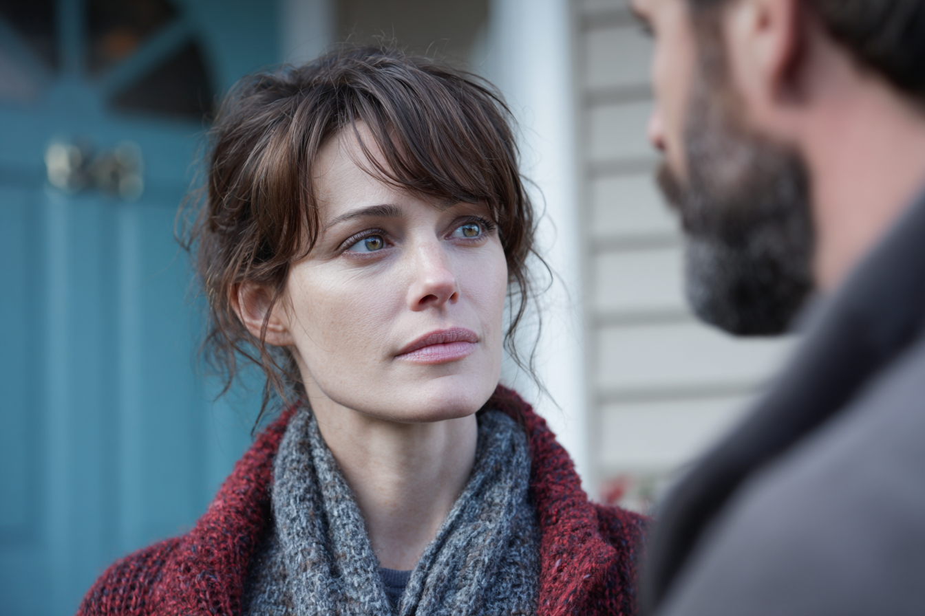 Una mujer hablando con un hombre | Fuente: Midjourney