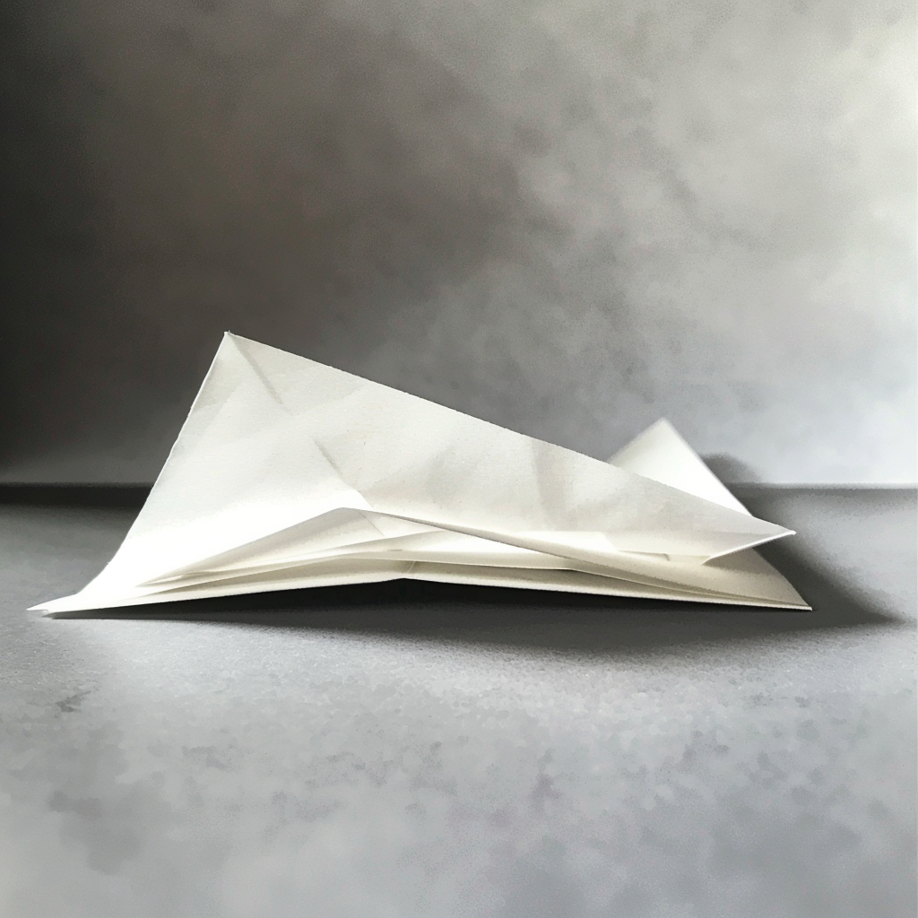 Un trozo de papel doblado | Fuente: Midjourney