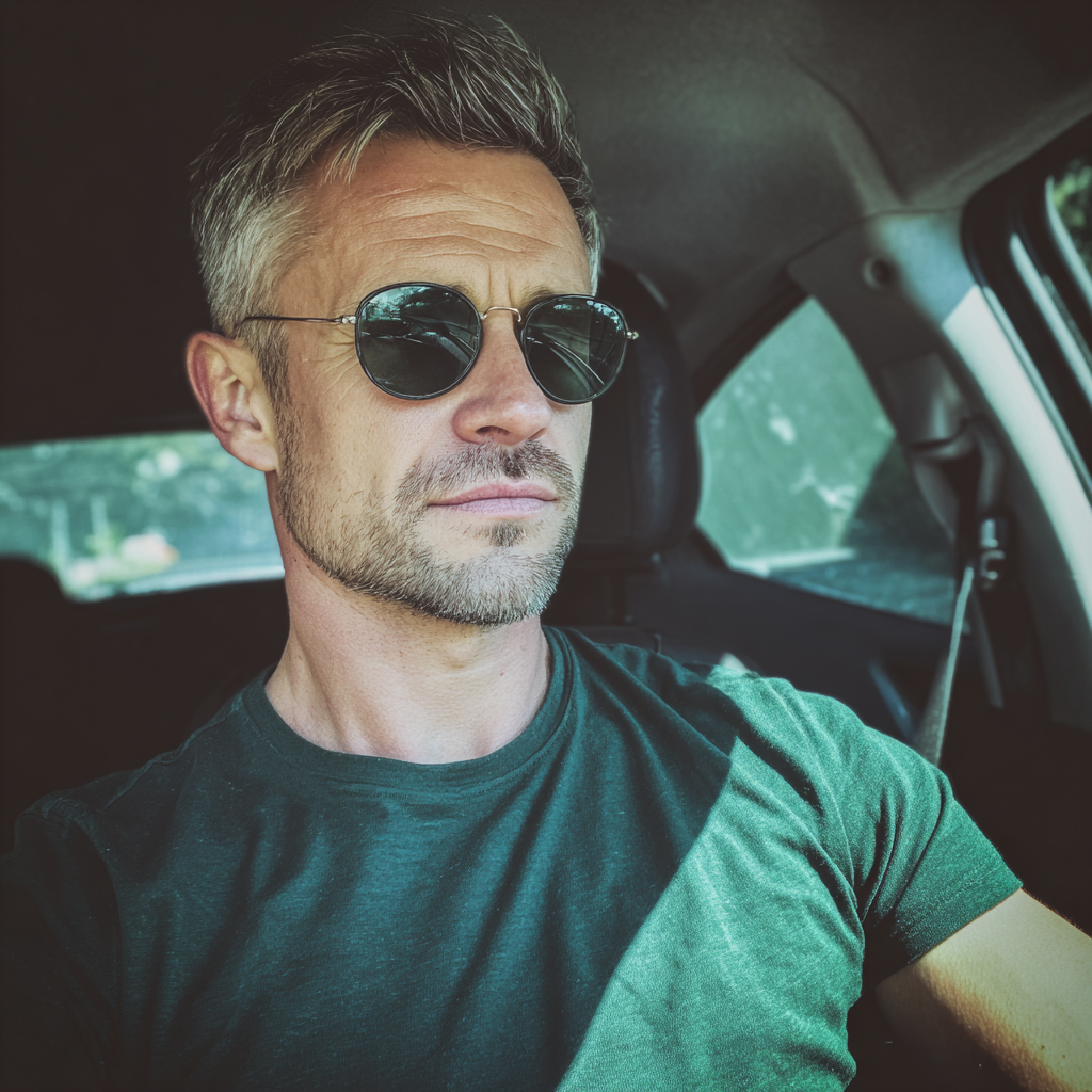 Un hombre conduciendo un automóvil | Fuente: Midjourney