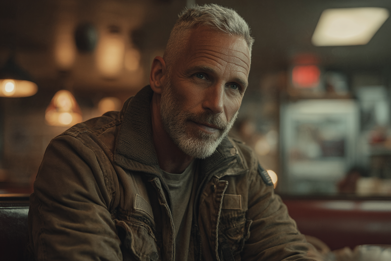 Un hombre en una cafetería | Fuente: Midjourney