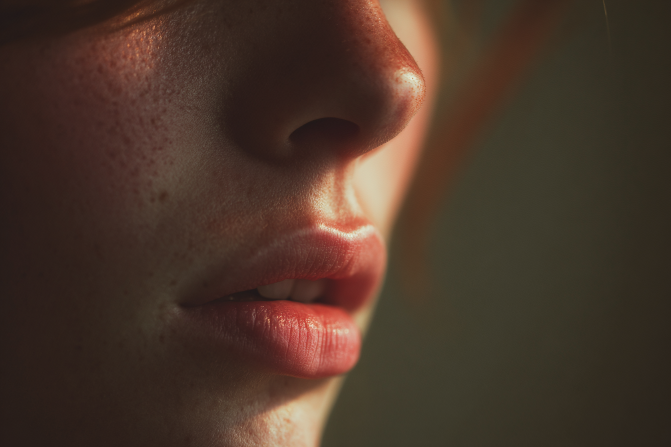 Primer plano del rostro de una mujer | Fuente: Midjourney
