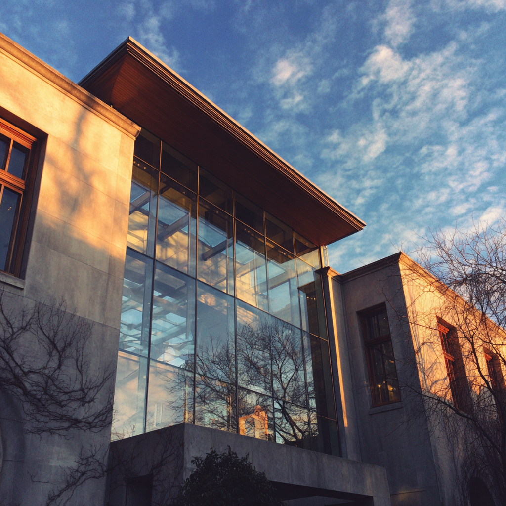 El exterior de un museo | Fuente: Midjourney
