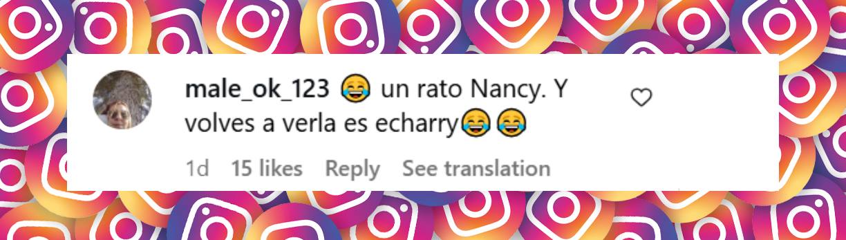 Comentario de una internauta | Instagram/naiaravecchio