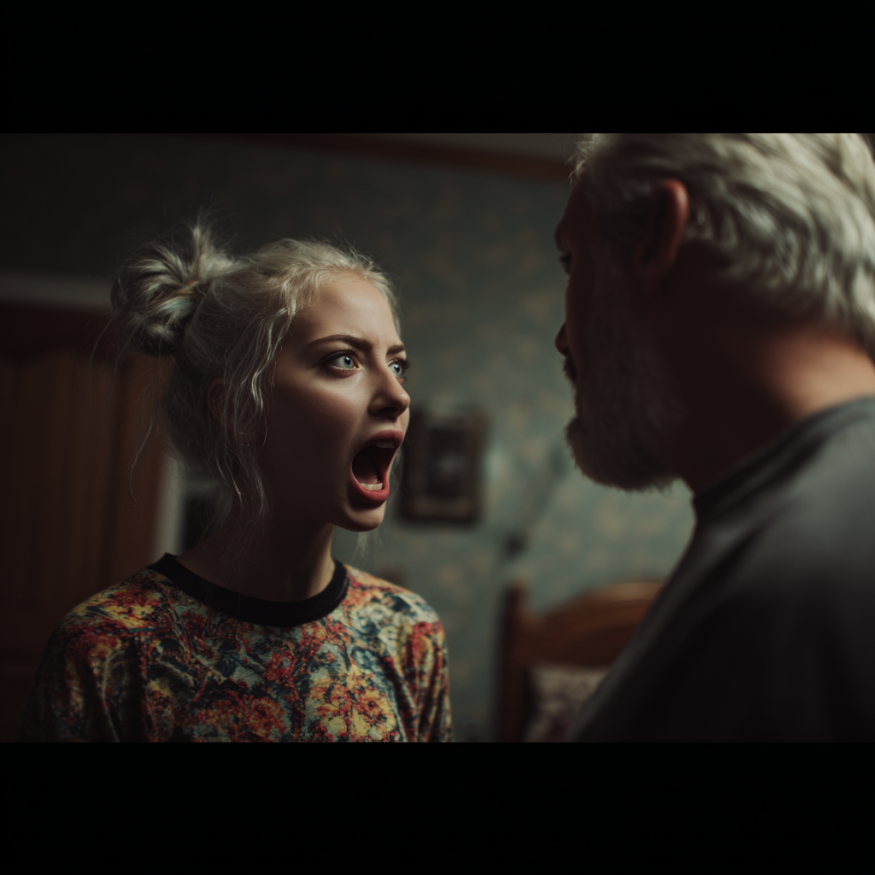 Una mujer y un hombre discutiendo | Fuente: Midjourney