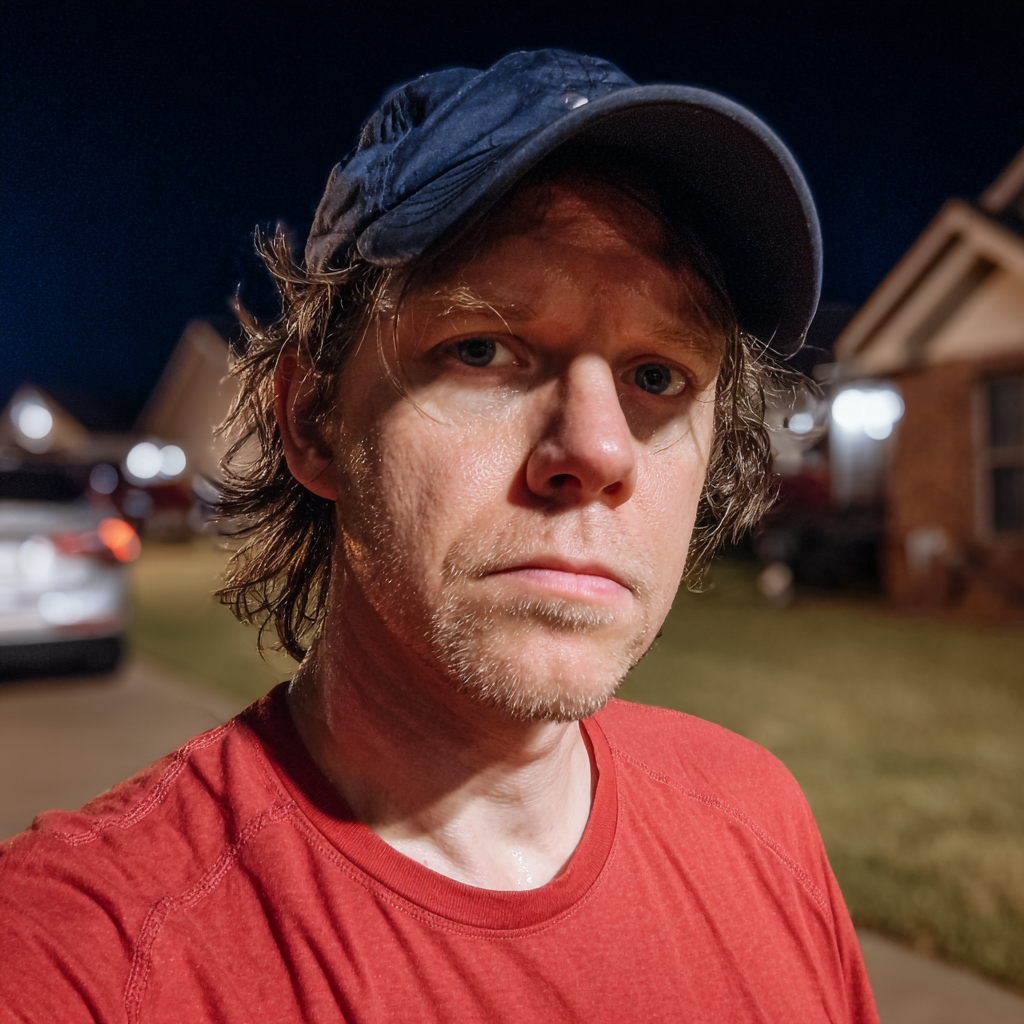 Un hombre pensativo en el exterior | Fuente: Midjourney