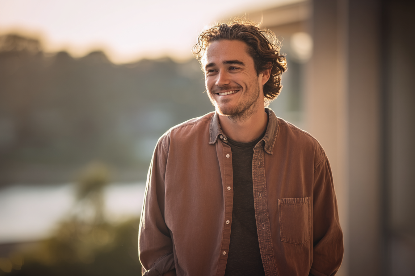Un hombre sonriendo | Fuente: Midjourney