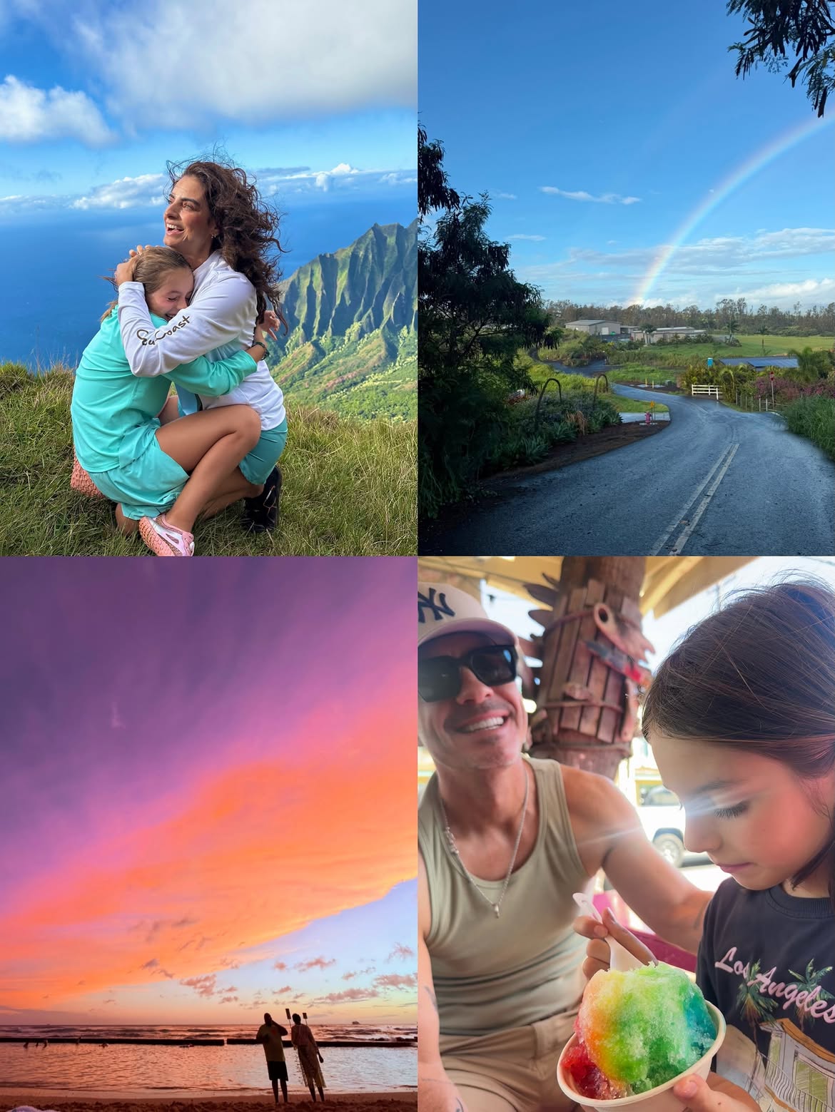 Distintos momentos compartidos de las vacaciones de Aislinn Derbez, Mauricio Ochmann y su hija Kailani en Hawái | Fuente: Instagram/aislinnderbez