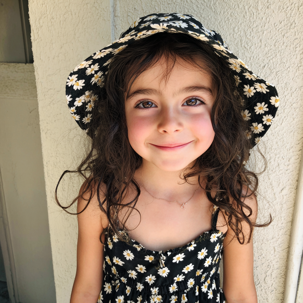 Una niña sonriente | Fuente: Midjourney