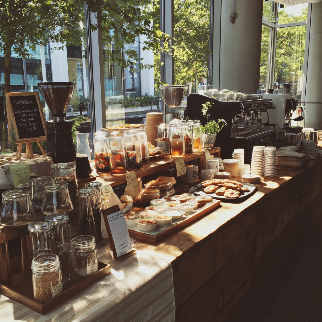 Una cafetería | Fuente: Midjourney