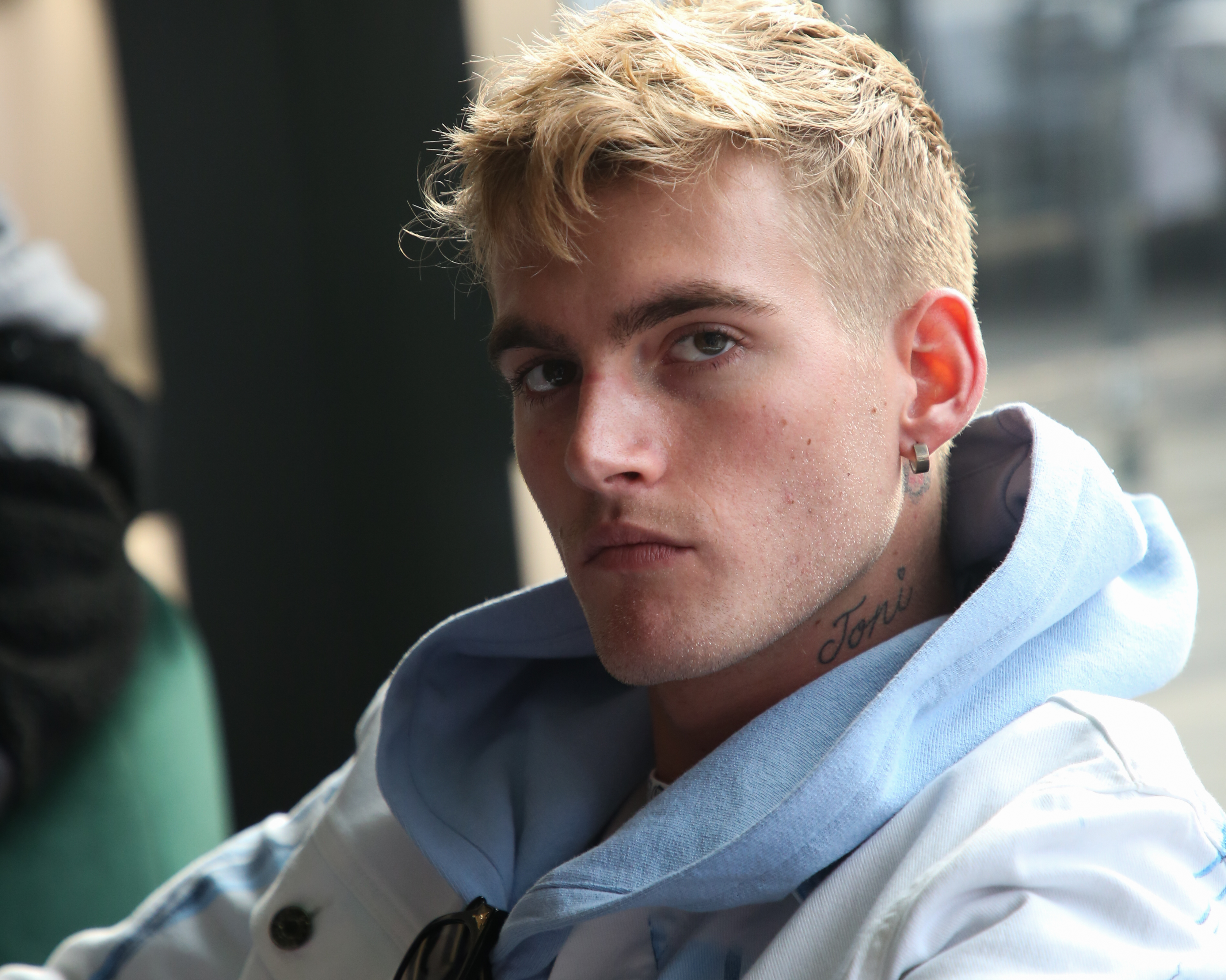 Presley Gerber presentando un casting de modelos en Los Ángeles, California, el 18 de noviembre de 2021. | Fuente: Getty Images