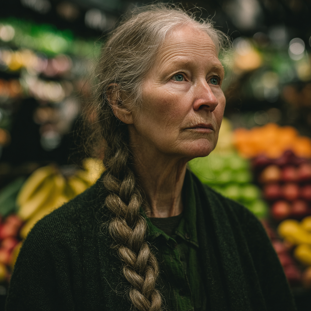 Una mujer mayor emocionada | Fuente: Midjourney