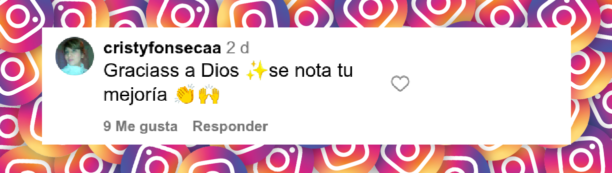 Comentario de una usuaria en Instagram sobre la salud de Yolanda Andrade. | Foto: instagram.com/televisa_espectaculos