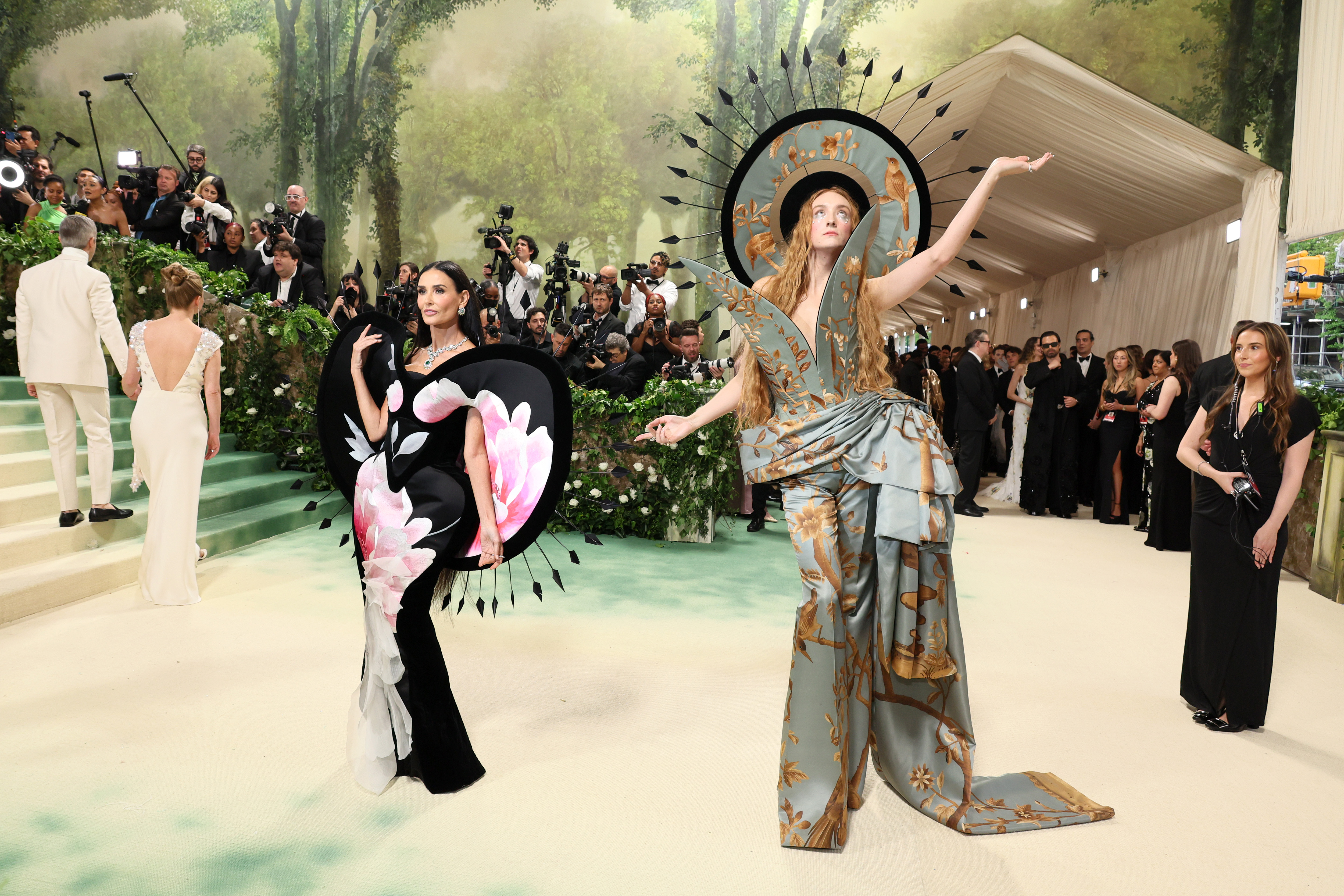 Demi Moore y Harris Reed asisten a la Met Gala en celebración de "Sleeping Beauties: Reawakening Fashion" en el Museo Metropolitano de Arte el 6 de mayo de 2024, en la ciudad de Nueva York | Fuente: Getty Images