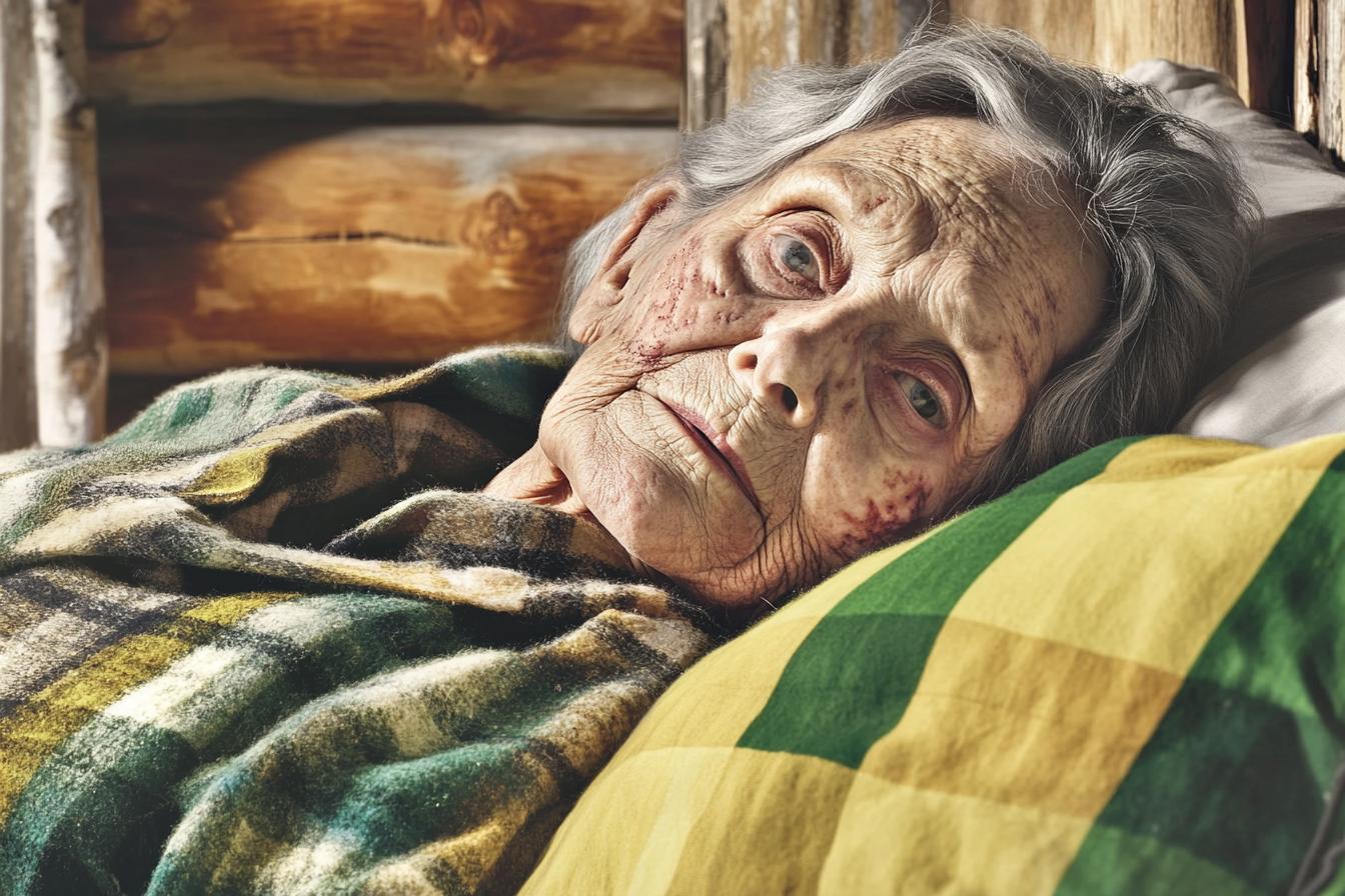 Una mujer acostada en la cama | Fuente: Midjourney