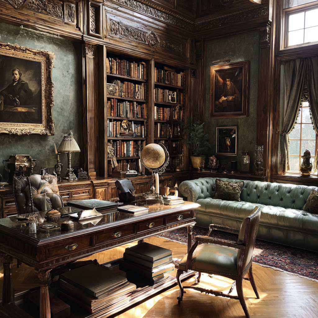 El interior de un estudio en casa | Fuente: Midjourney