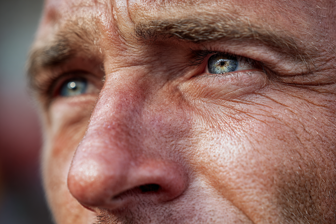 Un hombre mirando a alguien | Fuente: Midjourney