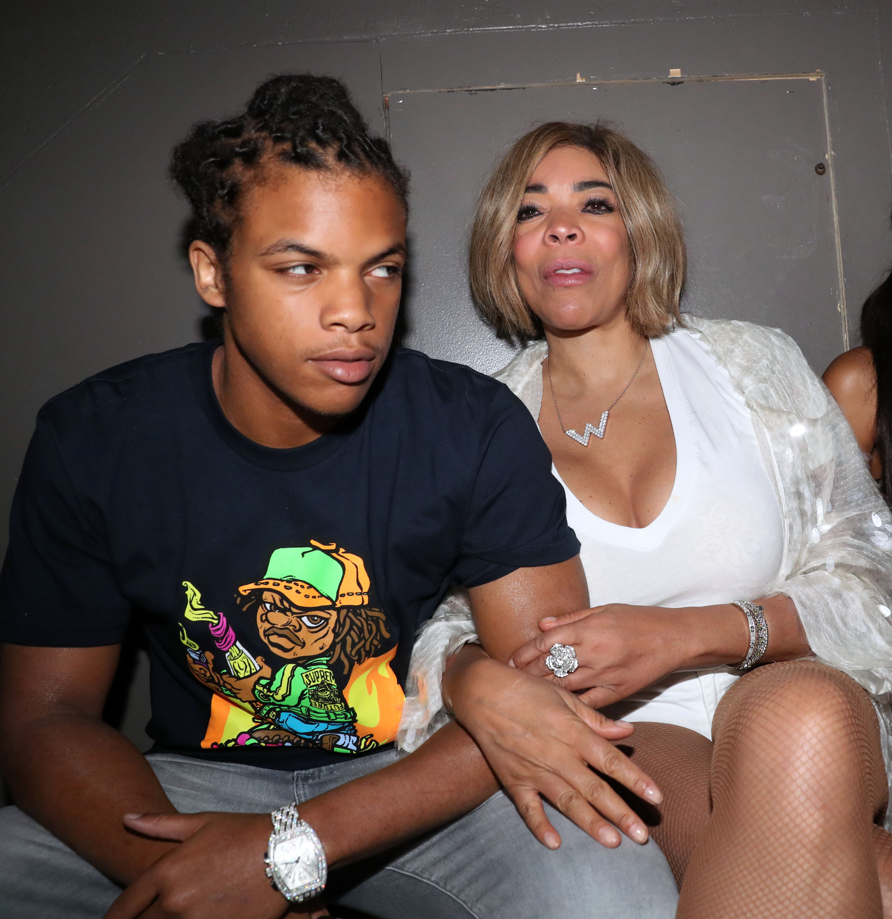 Kevin Hunter Jr. y Wendy Williams en el Jeezy