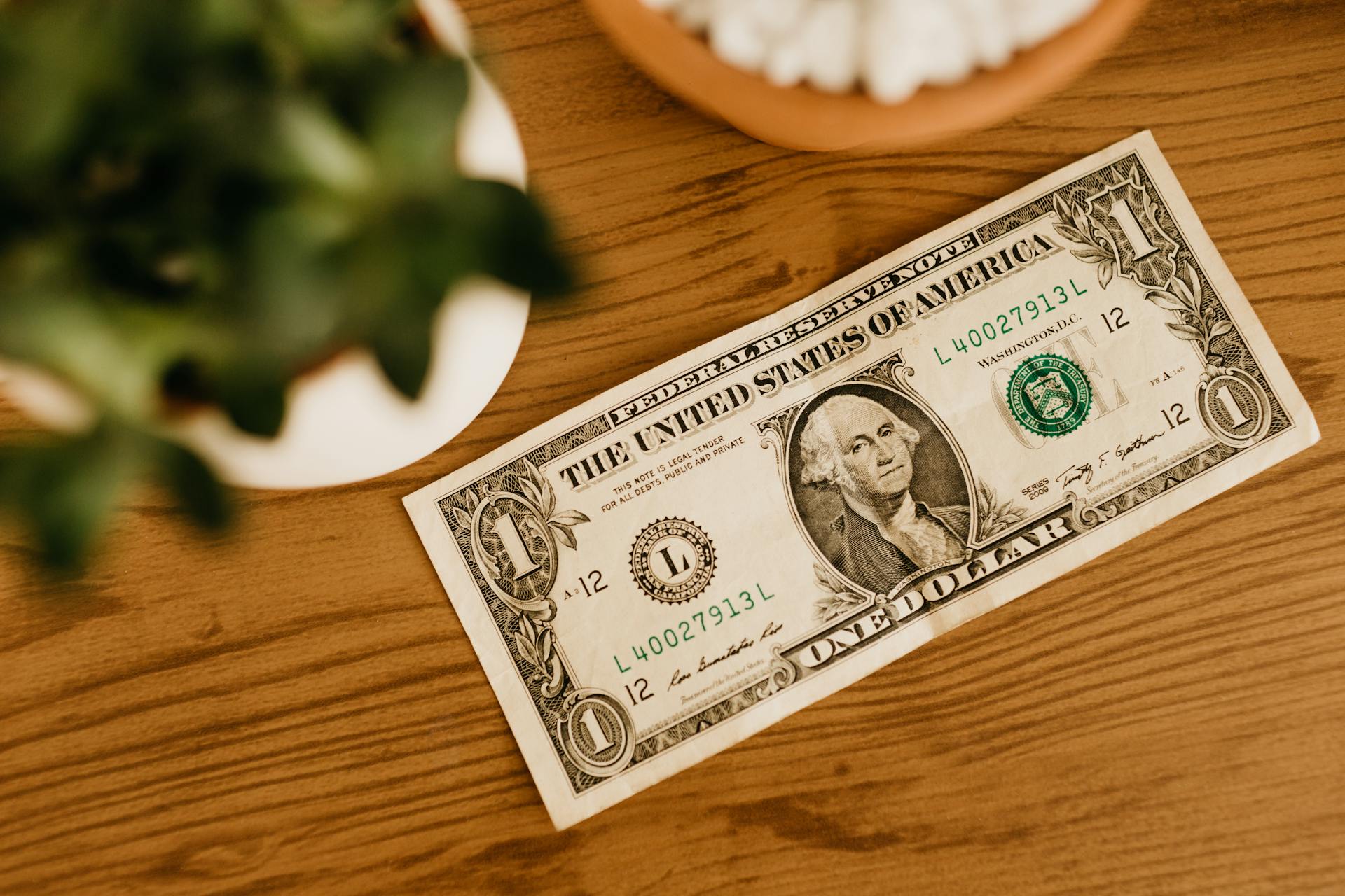 Un billete de $1 | Fuente: Pexels