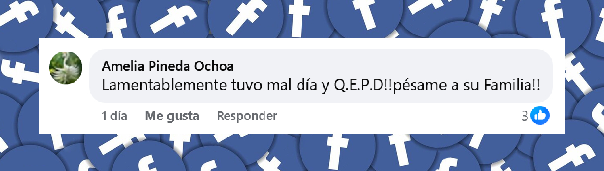 Comentario de un usuario tras la noticia sobre la muerte de Douglas Rodrigues Ribeiro | Fuente: Facebook/Upsocl