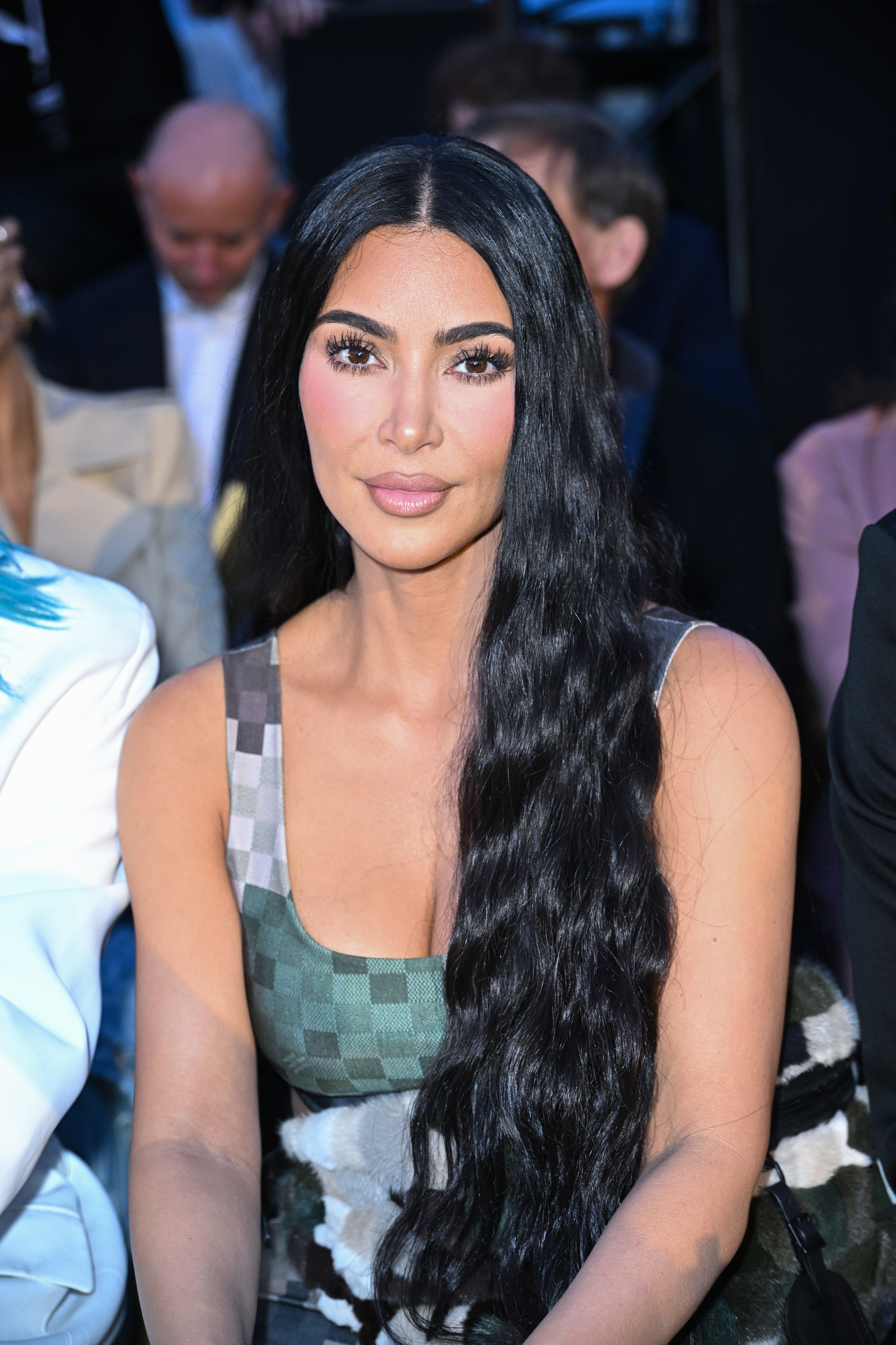 Kim Kardashian en el Louis Vuitton Menswear Primavera/Verano 2024 durante la Semana de la Moda de París el 20 de junio de 2023, en Francia. | Fuente: Getty Images