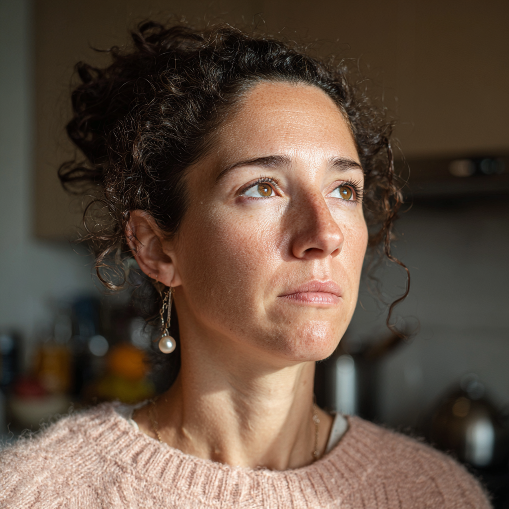 Una mujer en una cocina | Fuente: Midjourney