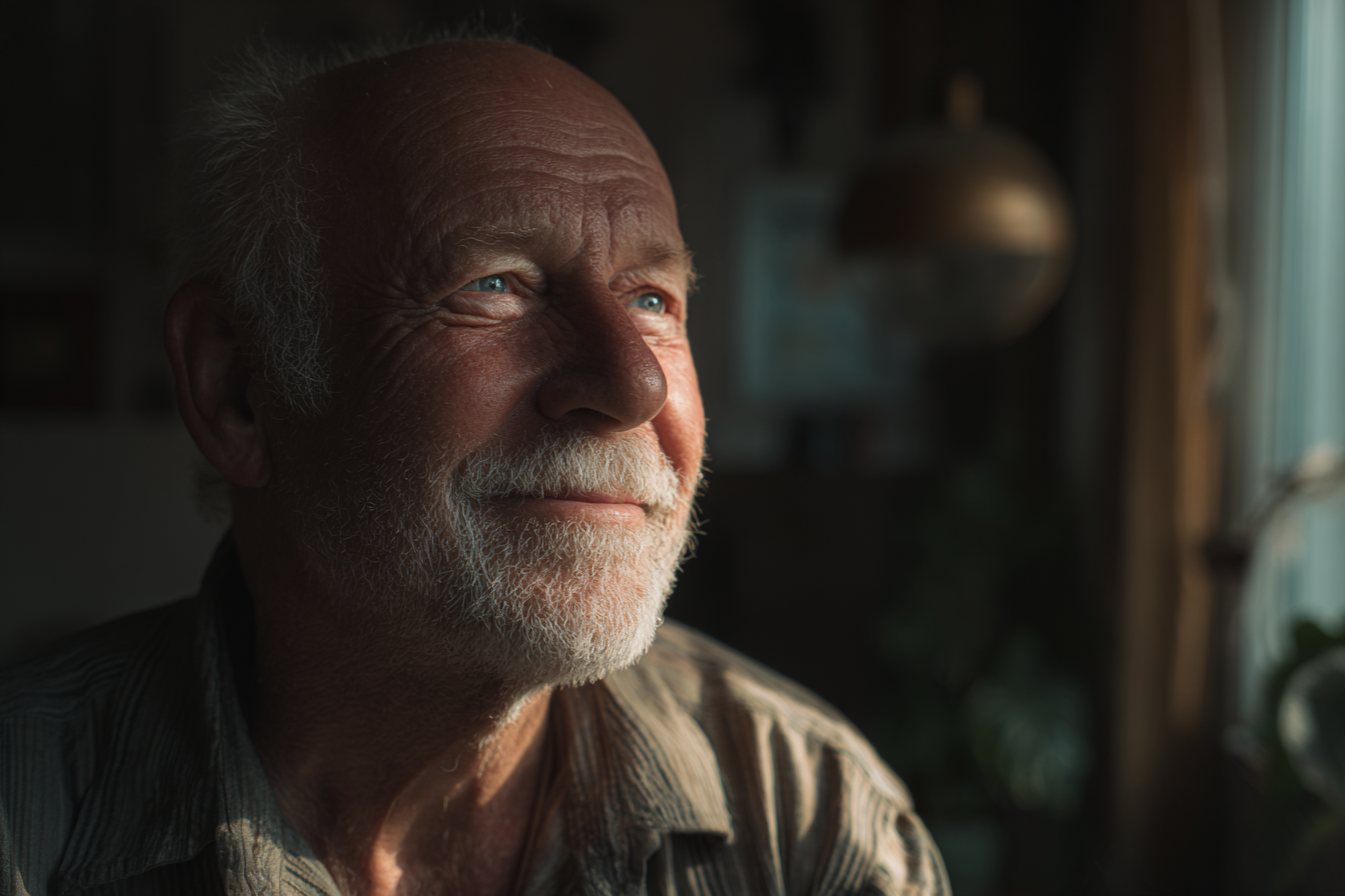 Un hombre mayor sonriendo | Fuente: Midjourney