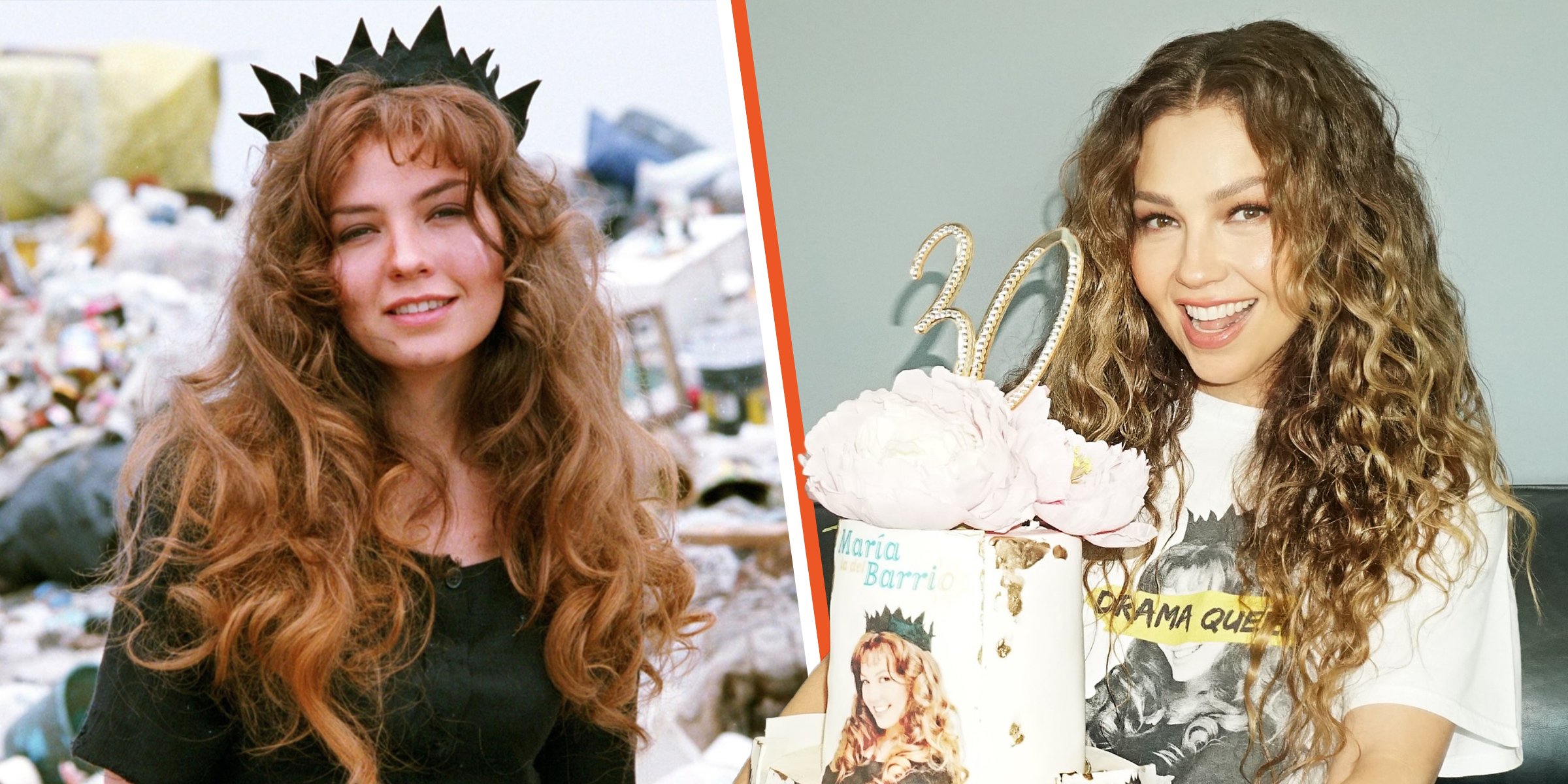 Thalía en "María la del Barrio" | Thalía 30 años después | Fuente: www.instagram.com/thalia | facebook.com/Thalia