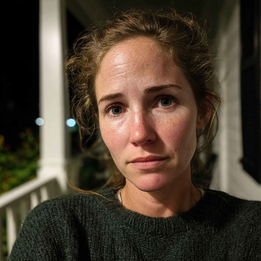 Un primer plano de una mujer emocional | Fuente: Midjourney