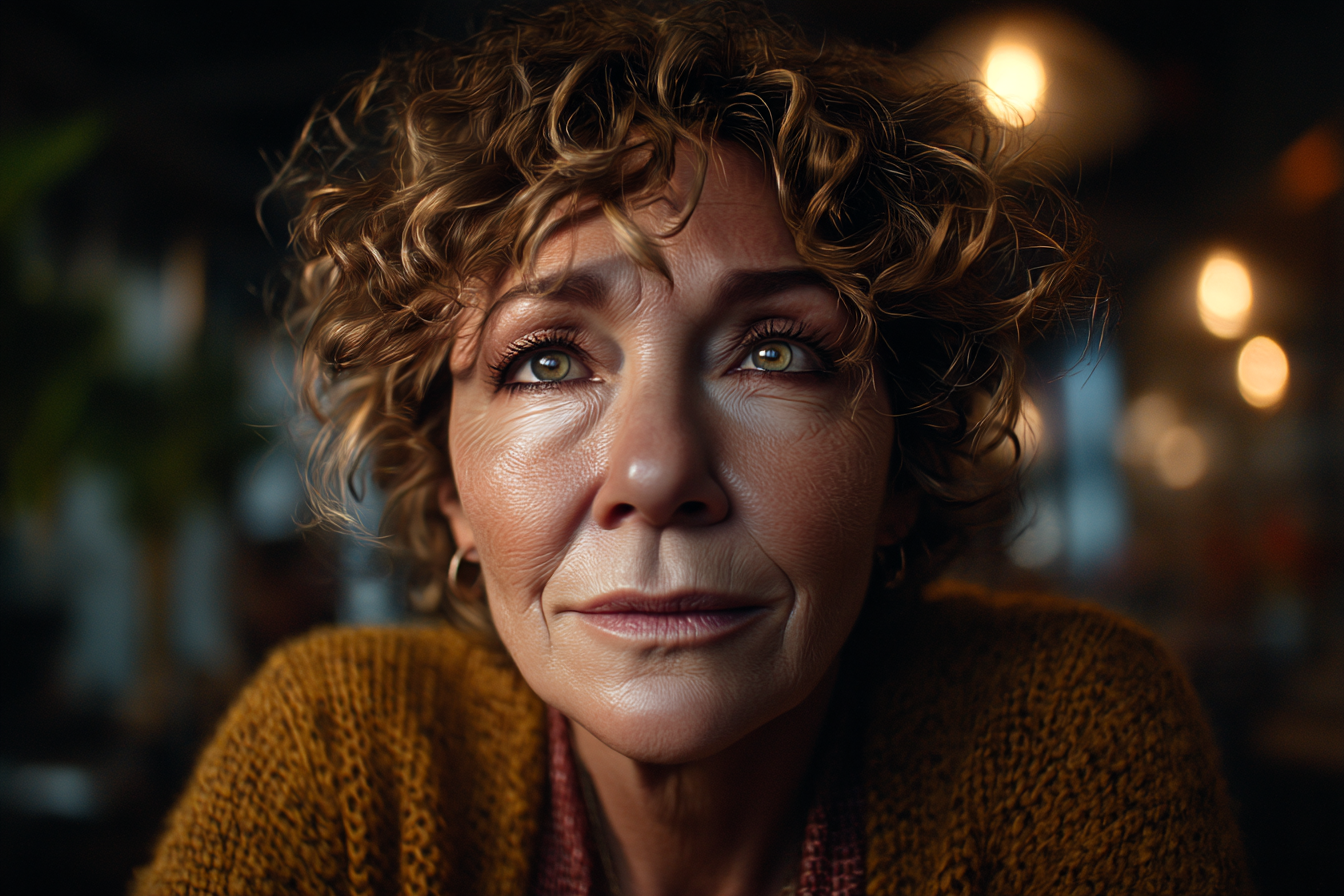 Una mujer en un restaurante | Fuente: Midjourney
