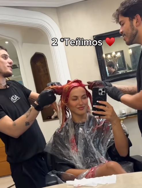 El paso a paso del cambio de look de Flor Vigna | Fuente: Instagram/florivigna