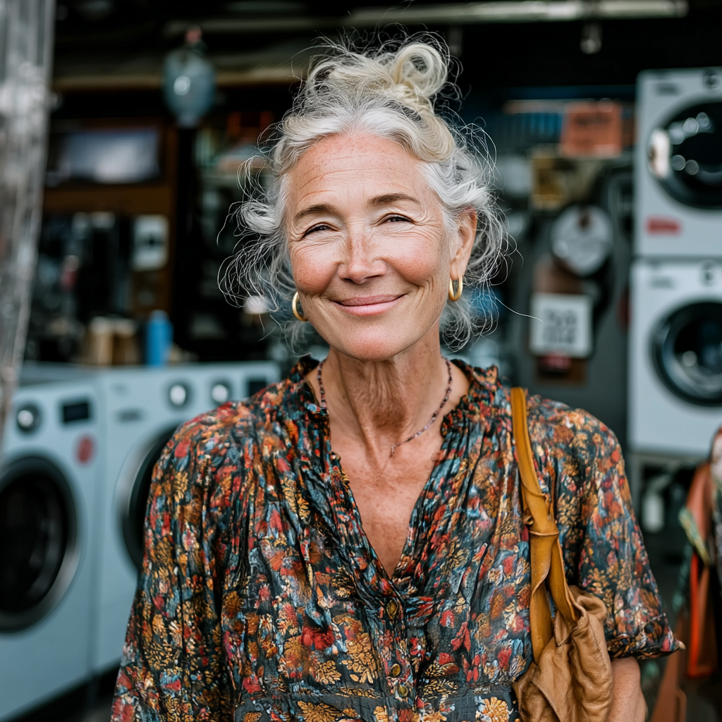 Una mujer amable sonriendo | Fuente: Midjourney