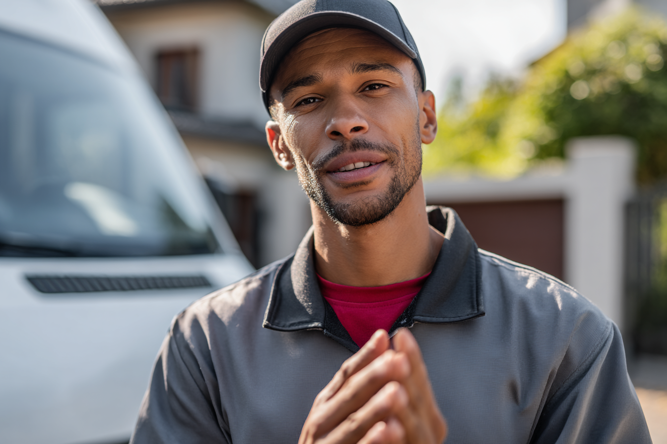 Un conductor de reparto | Fuente: Midjourney