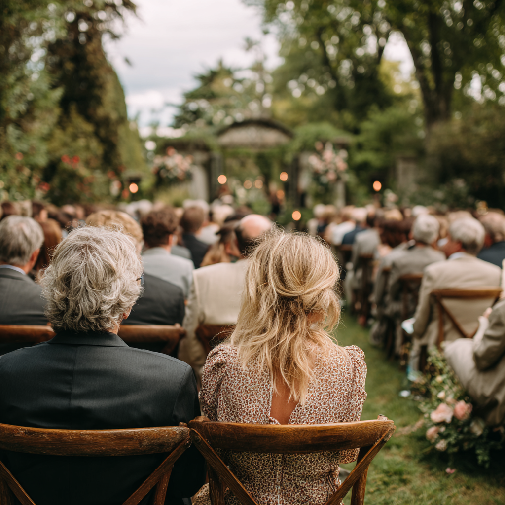 Invitados a una boda | Fuente: Midjourney
