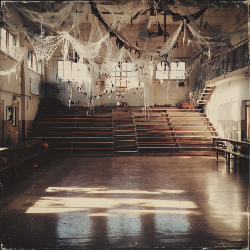 Gradas en el vestíbulo de una escuela | Fuente: Midjourney