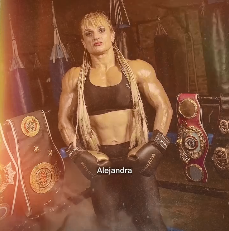 Alejandra "Locomotora" Oliveras entrenando | Fuente: Instagram/alejandro_oliveras.ok
