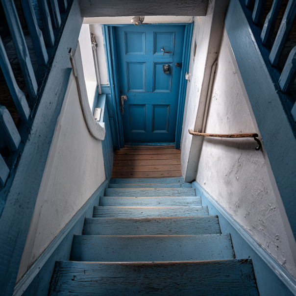 Escaleras que conducen al sótano | Fuente: Midjourney