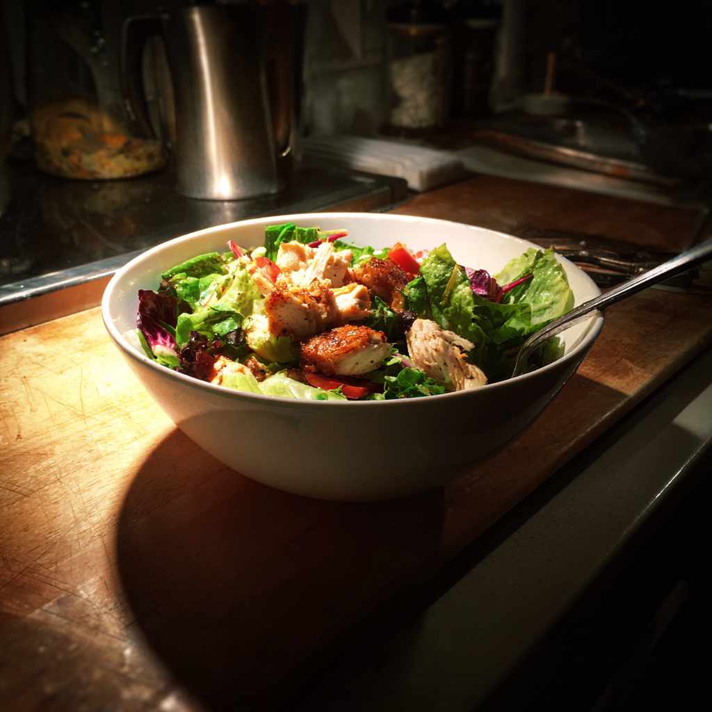 Un bol de ensalada | Fuente: Midjourney