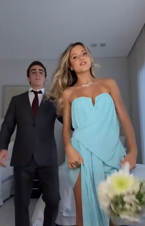 Dante, el hijo de Juanes, y su novia Martina | Fuente: TikTok/vibra.co