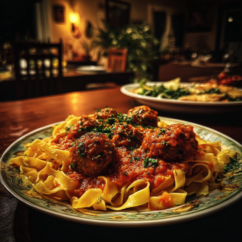Un plato de pasta | Fuente: Midjourney