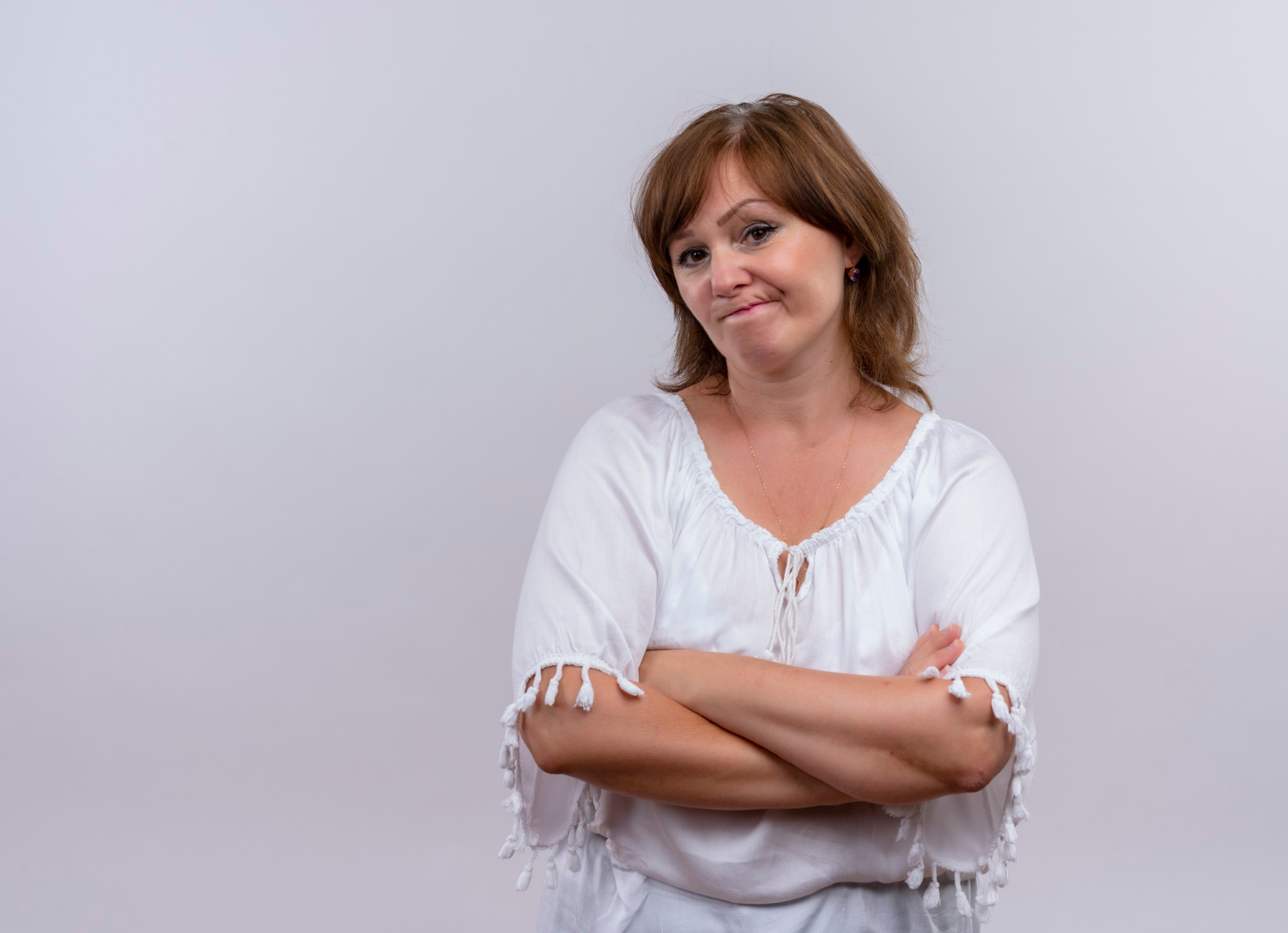Una mujer de mediana edad disgustada | Fuente: Freepik